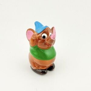 Vtg Cinderella Ceramic Gus Gus Mouse Octavius Figurine Disney Made In Japan N